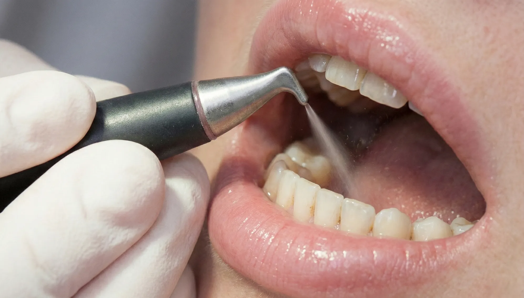 AirFlow - один из этапов профессиональной чистки зубов