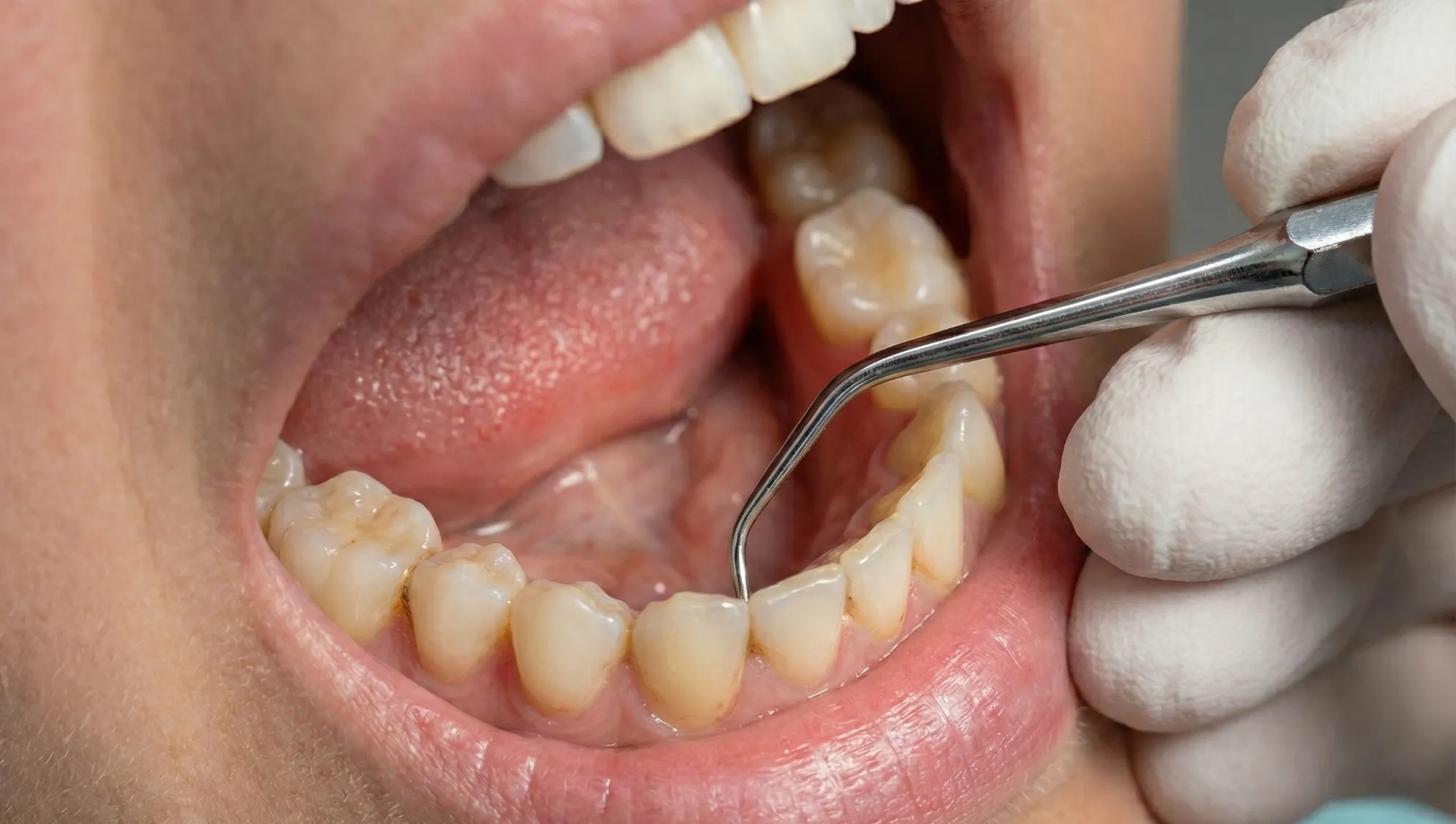 Этап 3 - удаление поддесневых отложений вручную (кюретаж)