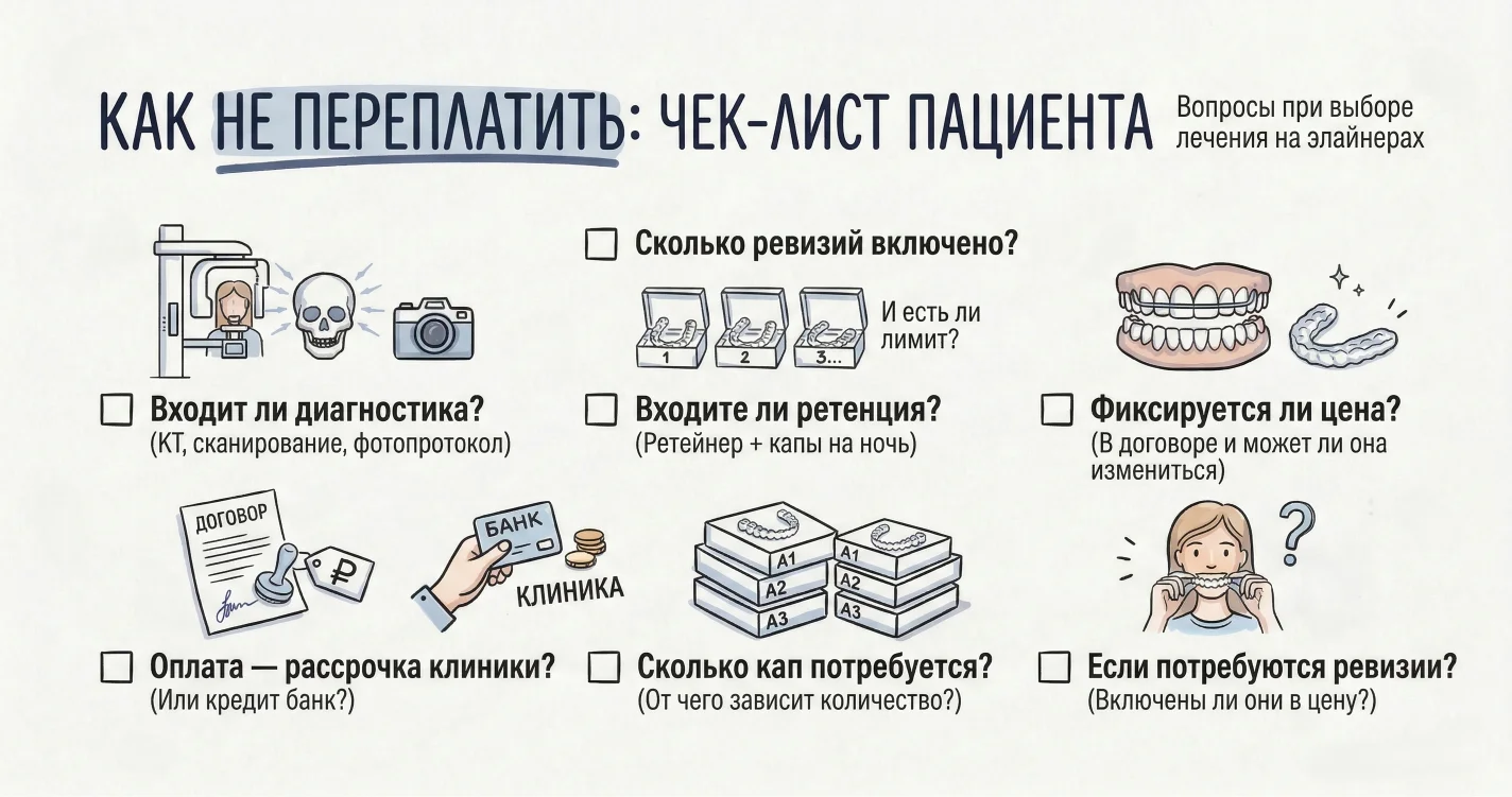Как не переплатить за элайнеры чек-лист стоимости